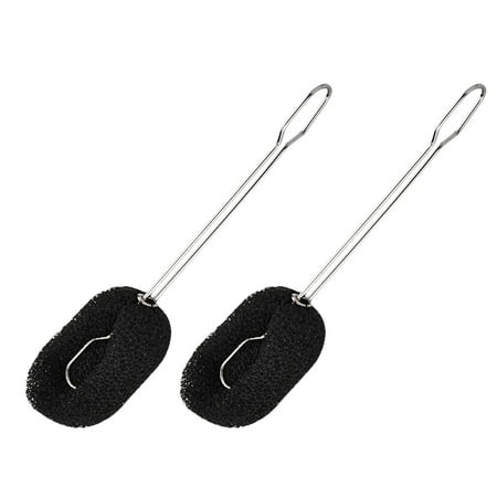 FRCOLOR 2pcs Stainless Steel Handle Brush Feeding Bottle Cleaning Brush Glass Cup Brush Water Mug Brush for Home Kitchen (Black)
FRCOLOR 2pcs Stainless Steel Handle Brush Feeding Bottle Cleaning Brush Glass Cup Brush Water Mug Brush for Home Kitchen (Black)