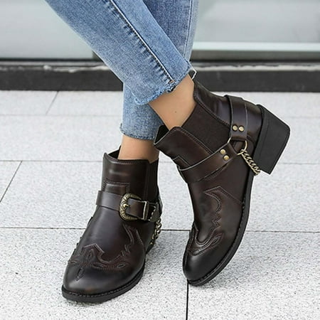 Tdoqot Womens Martin Boots- Fashion Christmas Gifts Mid-Heel Chunky Heel Women s Ankle Boots Coffee 43
Tdoqot Womens Martin Boots- Fashion Christmas Gifts Mid-Heel Chunky Heel Women s Ankle Boots Coffee 43