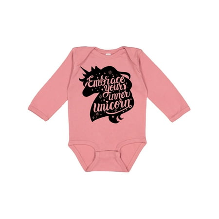 Inktastic Embrace Your Inner Unicorn in Black Silhouette Gift Baby Boy or Baby Girl Long Sleeve Bodysuit
Inktastic Embrace Your Inner Unicorn in Black Silhouette Gift Baby Boy or Baby Girl Long Sleeve Bodysuit