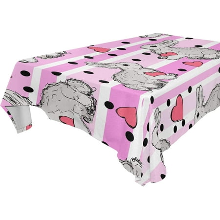 SKYSONIC Easter Bunny Eggs Tablecloth Waterproof Washable Polyester Square Table Cover Durable Tablecloth for Kitchen Dining Table Party Decor (60 X 90 Inch)
SKYSONIC Easter Bunny Eggs Tablecloth Waterproof Washable Polyester Square Table Cover Durable Tablecloth for Kitchen Dining Table Party Decor (60 X 90 Inch)