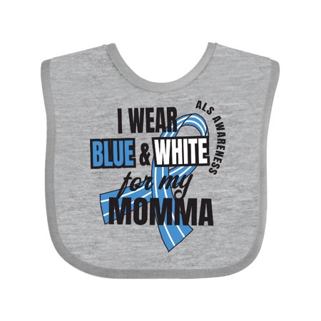 Inktastic I Wear Blue and White For My Momma ALS Awareness Gift Baby Boy or Baby Girl Bib
Inktastic I Wear Blue and White For My Momma ALS Awareness Gift Baby Boy or Baby Girl Bib
