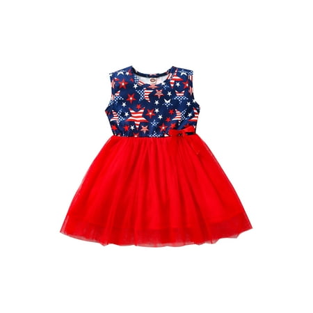 EYIIYE Independence Day Kids Girls Star Stripe Printed Round Collar Sleeveless Dress 18 Months-5 Years
EYIIYE Independence Day Kids Girls Star Stripe Printed Round Collar Sleeveless Dress 18 Months-5 Years