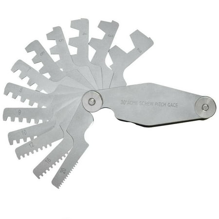 12 Leaf 2 to 20mm Pitch Range Screw Pitch Gage 30° Thread for Measuring U.S. Standard 60
12 Leaf 2 to 20mm Pitch Range Screw Pitch Gage 30° Thread for Measuring U.S. Standard 60