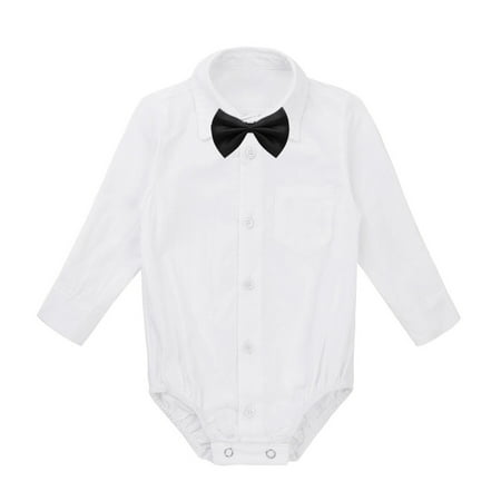 MSemis Infant Baby Boys Long/Short Sleeve Lapel Collar Formal Romper Shirt Party Bodysuit
MSemis Infant Baby Boys Long/Short Sleeve Lapel Collar Formal Romper Shirt Party Bodysuit