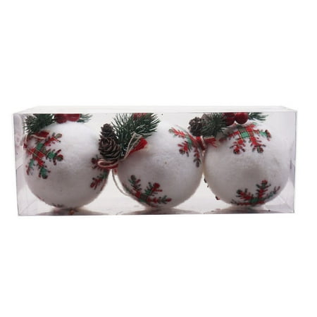 dianhelloya 3/6Pcs Christmas Balls Sequins Hanging Foam Reusable Fabric Wrapped Pendants for Festival Party
dianhelloya 3/6Pcs Christmas Balls Sequins Hanging Foam Reusable Fabric Wrapped Pendants for Festival Party