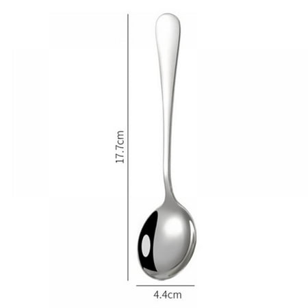 Stainless Steel Spoon 1 Pcs For Ice Cream Dinner Tableware Gold Plated Dessert Tea Coffee Spoons Durable Metal Spoons Tablespoon Mirror Finish & Dishwasher Safe Use for Home Restaurant(Silver)
Stainless Steel Spoon 1 Pcs For Ice Cream Dinner Tableware Gold Plated Dessert Tea Coffee Spoons Durable Metal Spoons Tablespoon Mirror Finish & Dishwasher Safe Use for Home Restaurant(Silver)