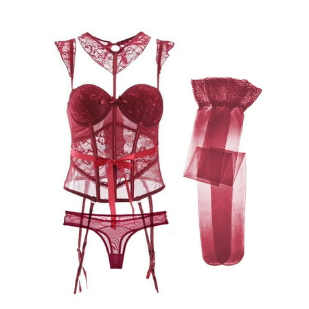 Varsbaby Sexy Push up Underwear Shape Body Underwire Bra and Panties and Stocking 3 piece
Varsbaby Sexy Push up Underwear Shape Body Underwire Bra and Panties and Stocking 3 piece