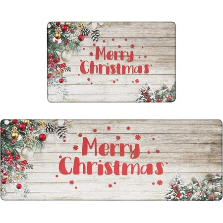 Christmas Ball Ornament Kitchen Rug Set Non Slip Cushioned Floor Mats Farmhouse Decorations for Home
Christmas Ball Ornament Kitchen Rug Set Non Slip Cushioned Floor Mats Farmhouse Decorations for Home