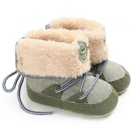 Synpos 0-18M Winter Baby Ribbed Snow Boots for Boy Girl Shoes Soft Sole Lace-up Toddler Plush Lined Prewalker Fleece Boots (Green)
Synpos 0-18M Winter Baby Ribbed Snow Boots for Boy Girl Shoes Soft Sole Lace-up Toddler Plush Lined Prewalker Fleece Boots (Green)