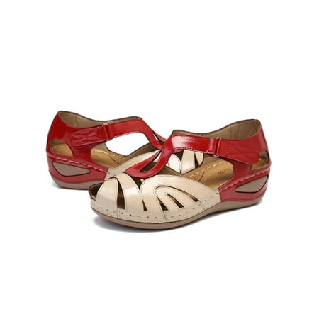UKAP New Women Hollow Sandals Hook & Loop Magic Tape Wedge Heel Summer Beach Casual Shoes
UKAP New Women Hollow Sandals Hook & Loop Magic Tape Wedge Heel Summer Beach Casual Shoes