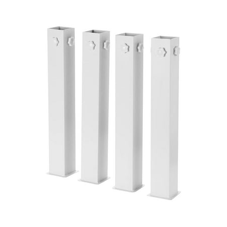 CodYinFI Suprima Ultimate Height Bed Risers - Carbon Steel - White