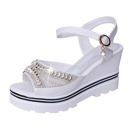 ZMHEGW Fashion Women Summer Pumps Platform Sandal Roman Wedges Crystal Peep Toe Sandals
ZMHEGW Fashion Women Summer Pumps Platform Sandal Roman Wedges Crystal Peep Toe Sandals