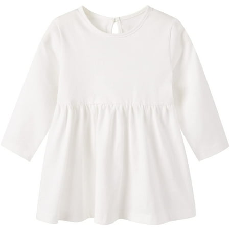 pureborn Baby Girls Dress Long Sleeve Swing Dress Cotton Playwear Dress Casual A-Line Dresses for Infant Girl 18-24 Months Solid White
pureborn Baby Girls Dress Long Sleeve Swing Dress Cotton Playwear Dress Casual A-Line Dresses for Infant Girl 18-24 Months Solid White