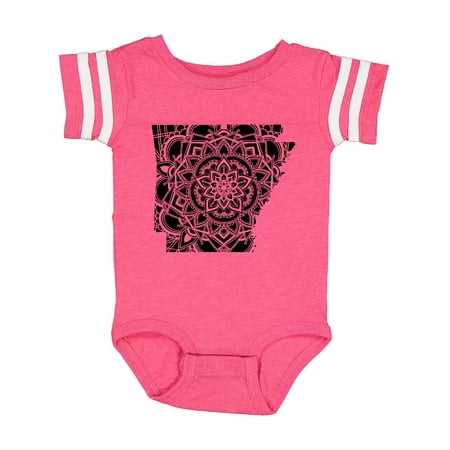 Inktastic Arkansas Silhouette Mandala Gift Baby Boy or Baby Girl Bodysuit