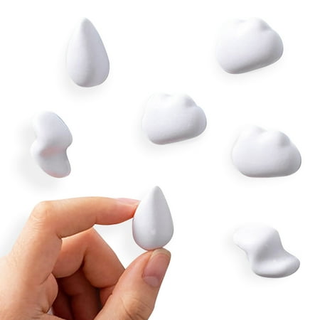 6Pcs Cloud Fridge Magnet Sticker Message Decor Magnets Cute 3D Fridge Sticker