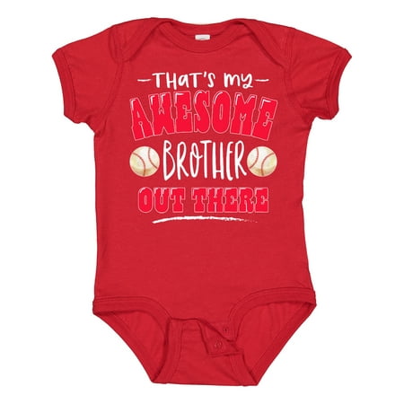 Inktastic That s My Awesome Brother out There with Baseballs Gift Baby Boy or Baby Girl Bodysuit
Inktastic That s My Awesome Brother out There with Baseballs Gift Baby Boy or Baby Girl Bodysuit