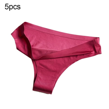 YXGla 5Pcs Women Sexy Solid Color Low Waist Elastic Ultrathin G-String Seamless Thong
YXGla 5Pcs Women Sexy Solid Color Low Waist Elastic Ultrathin G-String Seamless Thong