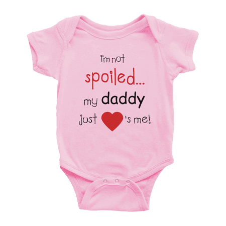 I m Not Spoiled My Daddy Just Loves Me Cute Baby Jumpsuits Bodysuits For Boy Girl