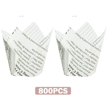 800pcs Tulip Cupcake Liners Muffin Baking Cupcake Liners Holders Baking Cups Cupcake Wrapper for Party Wedding Birthday Christmas Cupcake Liners(White(newspaper))
800pcs Tulip Cupcake Liners Muffin Baking Cupcake Liners Holders Baking Cups Cupcake Wrapper for Party Wedding Birthday Christmas Cupcake Liners(White(newspaper))