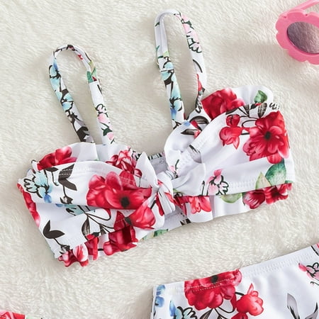 Gubotare Toddler Baby Girl s 3 Piece Swimsuits Floral Bikini Beach Bathing Suit Briefs Girls Bikini Swimwear Set Girls Swim Suits Red 2-3 Years
Gubotare Toddler Baby Girl s 3 Piece Swimsuits Floral Bikini Beach Bathing Suit Briefs Girls Bikini Swimwear Set Girls Swim Suits Red 2-3 Years
