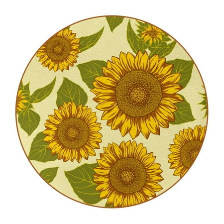 OWNTA Big Sunflower Pattern Premium Microfiber Leather Round Coasters (6PCS) - 11x11 cm/4.3x4.3 in - Durable & Stylish Cup Mat Set
OWNTA Big Sunflower Pattern Premium Microfiber Leather Round Coasters (6PCS) - 11x11 cm/4.3x4.3 in - Durable & Stylish Cup Mat Set