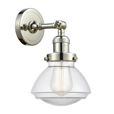 Innovations 203-PN-G322 Olean 1 Light Sconce part of the Franklin Restoration Collection Polished Nickel
Innovations 203-PN-G322 Olean 1 Light Sconce part of the Franklin Restoration Collection Polished Nickel