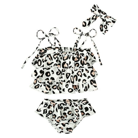 Girls And Children S Summer White Leopard Print Swimsuit Headscarf Split Swimsuit Two Sets For 2-3 Years
Girls And Children S Summer White Leopard Print Swimsuit Headscarf Split Swimsuit Two Sets For 2-3 Years