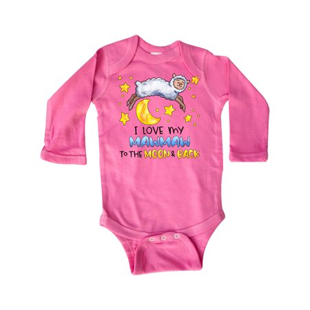 Inktastic I Love my Mawmaw to the Moon and Back Cute Sheep Gift Baby Boy or Baby Girl Long Sleeve Bodysuit
Inktastic I Love my Mawmaw to the Moon and Back Cute Sheep Gift Baby Boy or Baby Girl Long Sleeve Bodysuit