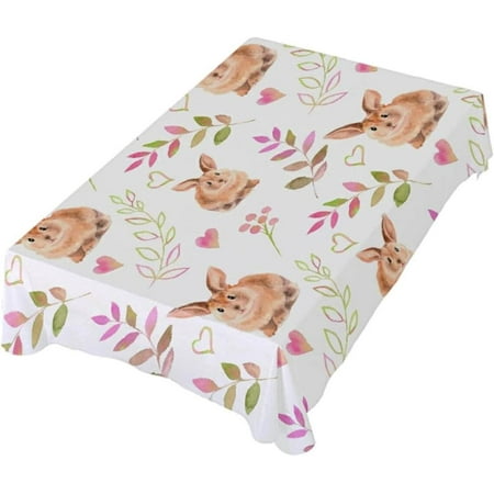 Hyjoy Easter Rectangle Table Cloth Easter Bunnies Tablecloth Waterproof Anti-Shrink Resistant Decorative Fabric Table Cover for Outdoor Picnic/Kitchen Dining 60x60In
Hyjoy Easter Rectangle Table Cloth Easter Bunnies Tablecloth Waterproof Anti-Shrink Resistant Decorative Fabric Table Cover for Outdoor Picnic/Kitchen Dining 60x60In