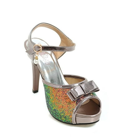 IELGY Women s Fish mouth sandals Shallow mouth Bow Waterproof platform Metal decoration
IELGY Women s Fish mouth sandals Shallow mouth Bow Waterproof platform Metal decoration