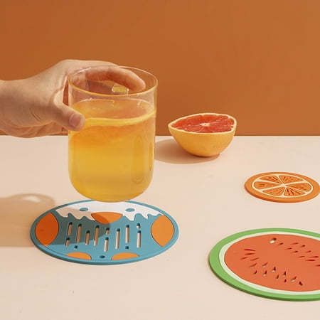 KAOU Cup Mat Cute Cartoon Shape Heat Resistant Silicone Water Absorbent Drink Coasters for Household
KAOU Cup Mat Cute Cartoon Shape Heat Resistant Silicone Water Absorbent Drink Coasters for Household