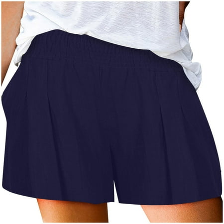 Shorts for Women Casual Summer Women 2023 Elastic High Waisted Shorts Loose Running Workout Shorts with Pockets
Shorts for Women Casual Summer Women 2023 Elastic High Waisted Shorts Loose Running Workout Shorts with Pockets