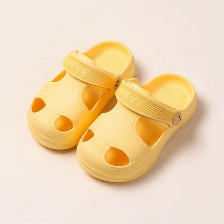 Boy 1 -5 Years Soft Children s Shoes Non -slip Beach Sandal Casual Slippers Baby Hole Shoes Children Sandals YELLOW 13CM
Boy 1 -5 Years Soft Children s Shoes Non -slip Beach Sandal Casual Slippers Baby Hole Shoes Children Sandals YELLOW 13CM