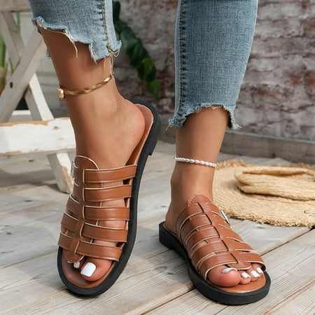 Fanxing Womens Sandals Vintage Open Toe Fashion Roman Sandals 2023 Summer Casual Platform Sandal Gladiator Flat Slides
Fanxing Womens Sandals Vintage Open Toe Fashion Roman Sandals 2023 Summer Casual Platform Sandal Gladiator Flat Slides