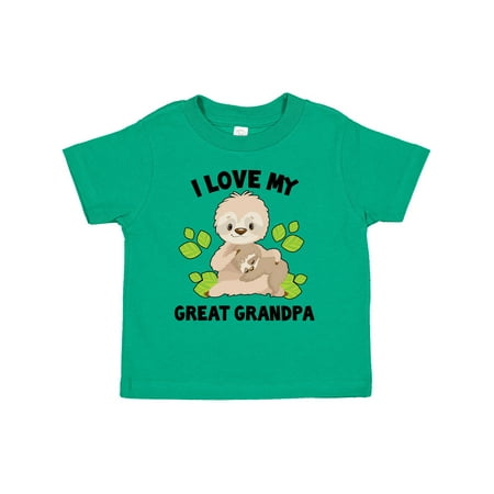 Inktastic Cute Sloth I Love My Great Grandpa with Green Leaves Gift Toddler Boy or Toddler Girl T-Shirt
Inktastic Cute Sloth I Love My Great Grandpa with Green Leaves Gift Toddler Boy or Toddler Girl T-Shirt