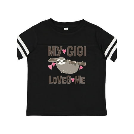 Inktastic My Gigi Loves Me Sloth Gift Toddler Toddler Girl T-Shirt