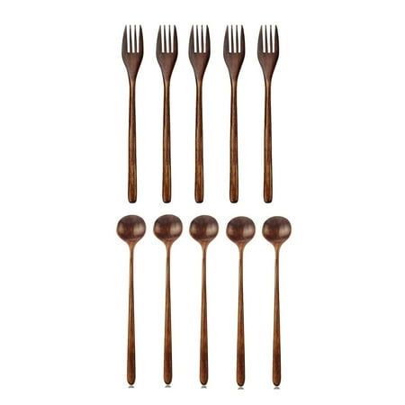 Wooden Forks 5 Pieces Japanese Wood Salad Dinner Fork & Long Spoons Wooden 5 Pieces Korean Style 10.9 Inches
Wooden Forks 5 Pieces Japanese Wood Salad Dinner Fork & Long Spoons Wooden 5 Pieces Korean Style 10.9 Inches