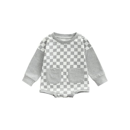Bagilaanoe Newborn Baby Girl Boy Oversized Romper Sweatshirt Long Sleeve Bodysuit Plaid Print Pullover 3M 6M 12M 18M 24M Fall Tops
Bagilaanoe Newborn Baby Girl Boy Oversized Romper Sweatshirt Long Sleeve Bodysuit Plaid Print Pullover 3M 6M 12M 18M 24M Fall Tops
