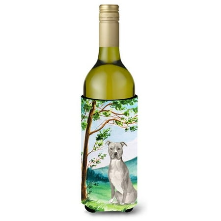Under the Tree Staffordshire Bull Terrier Wine Bottle Beverage Insulator Hugger