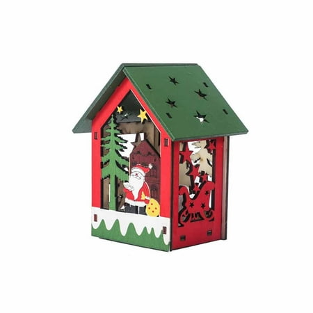 LED Light Wood House Cute Christmas Tree Hanging Ornaments Holiday Decoration Home Decor Pendant TANGNADE
LED Light Wood House Cute Christmas Tree Hanging Ornaments Holiday Decoration Home Decor Pendant TANGNADE