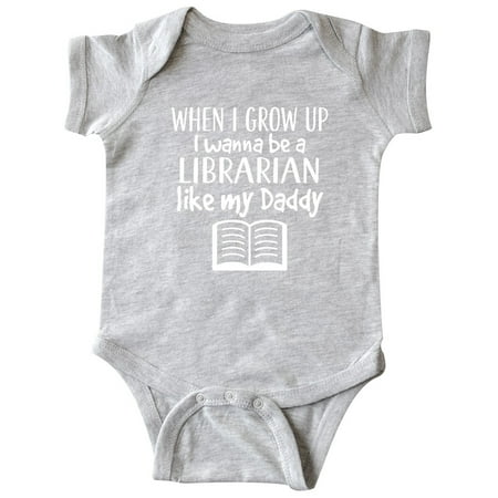 Inktastic Future Librarian Like Daddy Gift Baby Boy or Baby Girl Bodysuit