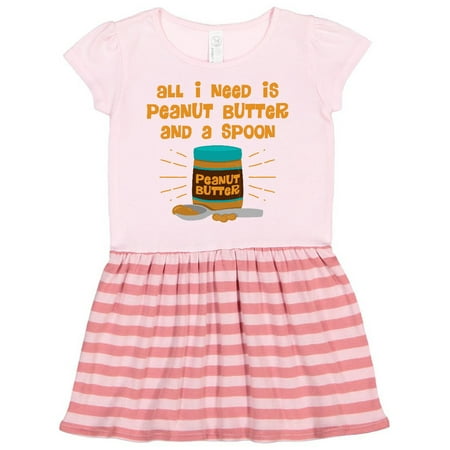 Inktastic Peanut Butter Spoon Gift Toddler Girl Dress