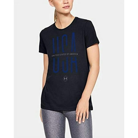 Under Armour Women s UA Freedom USA Extended Short Sleeve SM Black