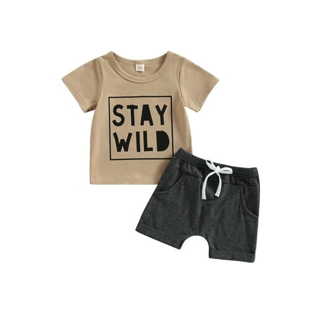 jaweiwi Baby Toddler Boys Shorts Clothes Set 3M 6M 9M 12M 18M 24M Short Sleeve Letters Print T-shirt with Elastic Waist Shorts Summer Outfit
jaweiwi Baby Toddler Boys Shorts Clothes Set 3M 6M 9M 12M 18M 24M Short Sleeve Letters Print T-shirt with Elastic Waist Shorts Summer Outfit