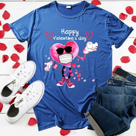 TZNBGO Valentine s Day Tops for Women Women s Elegant Happy Printed Crewneck Short Sleeve Top Shirt Happy Valentine T-Shirt Top Blue Xxl Sleeveless Tops For Women Bra Tops For Women Baby122271
TZNBGO Valentine s Day Tops for Women Women s Elegant Happy Printed Crewneck Short Sleeve Top Shirt Happy Valentine T-Shirt Top Blue Xxl Sleeveless Tops For Women Bra Tops For Women Baby122271