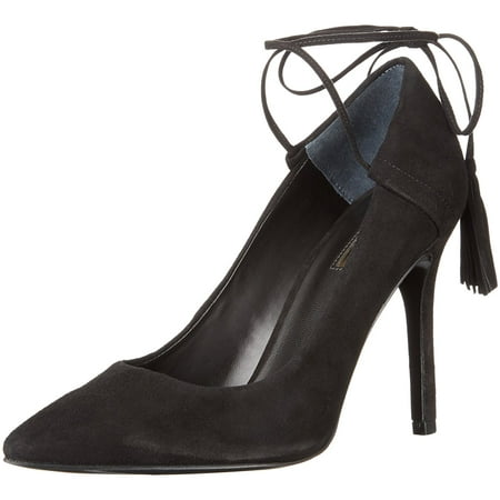 GUESS Womens Binum Suede Pointed Toe Ankle Wrap Classic Pumps