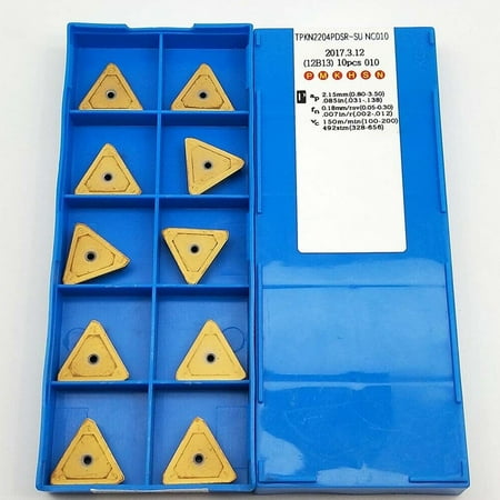 10pcs TPKN2204PDSR-SU TPKN2204 TPKN43 carbide inserts for steel