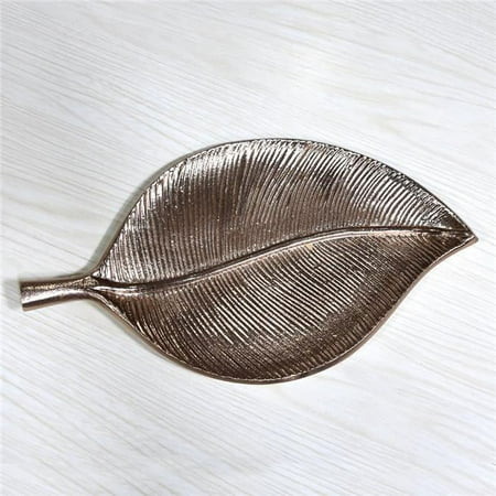 10.82 x 6.10 x 0.78 in. Handmade Bronze Coated Decorative Aluminum Tray