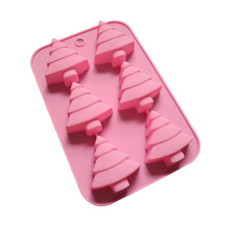 Tiitstoy Christmas 6 with Christmas Tree Cake Mold Christmas Series Diy Baking Tools Pink