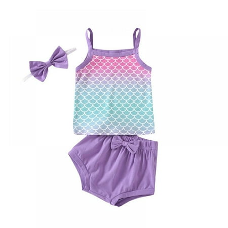 Newborn Baby Girl Clothes Cotton Infant Romper Headband Shorts Play Wear Summer Color Gradient Mermaid Outfits
Newborn Baby Girl Clothes Cotton Infant Romper Headband Shorts Play Wear Summer Color Gradient Mermaid Outfits